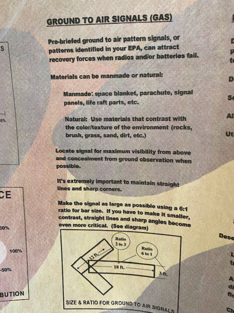 US Army Evasion Charts