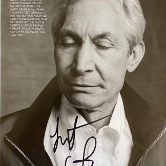 Charlie Watts autograph